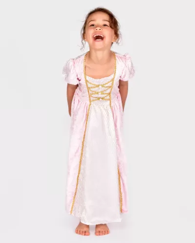 PRINCESS DRESS VELVET PINK - prinsessklänning i sammet