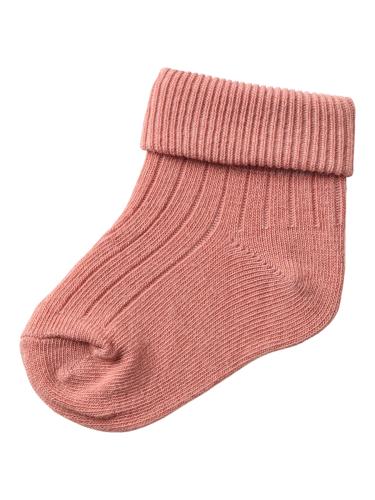 Stickade strumpor - gammelrosa