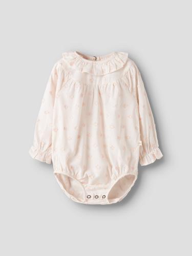 Långärmad body Nethe - Pastel parchment