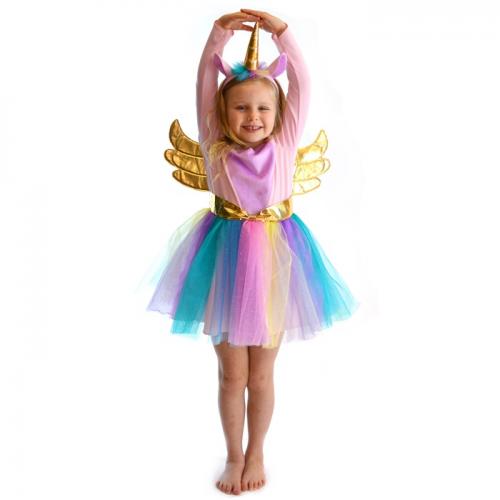 Klänning enhörning med diadem