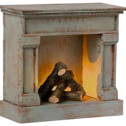 Öppen spis - Vintage blue - Maileg