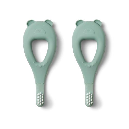 Tandborstar 2-pack, Janelle bear - Peppermint