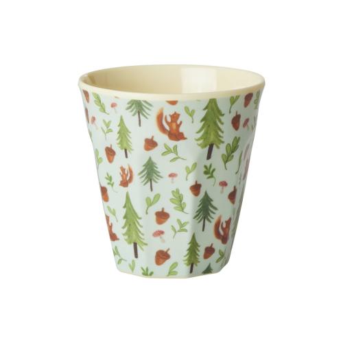 Barnmugg Blue Happy Forest Print
