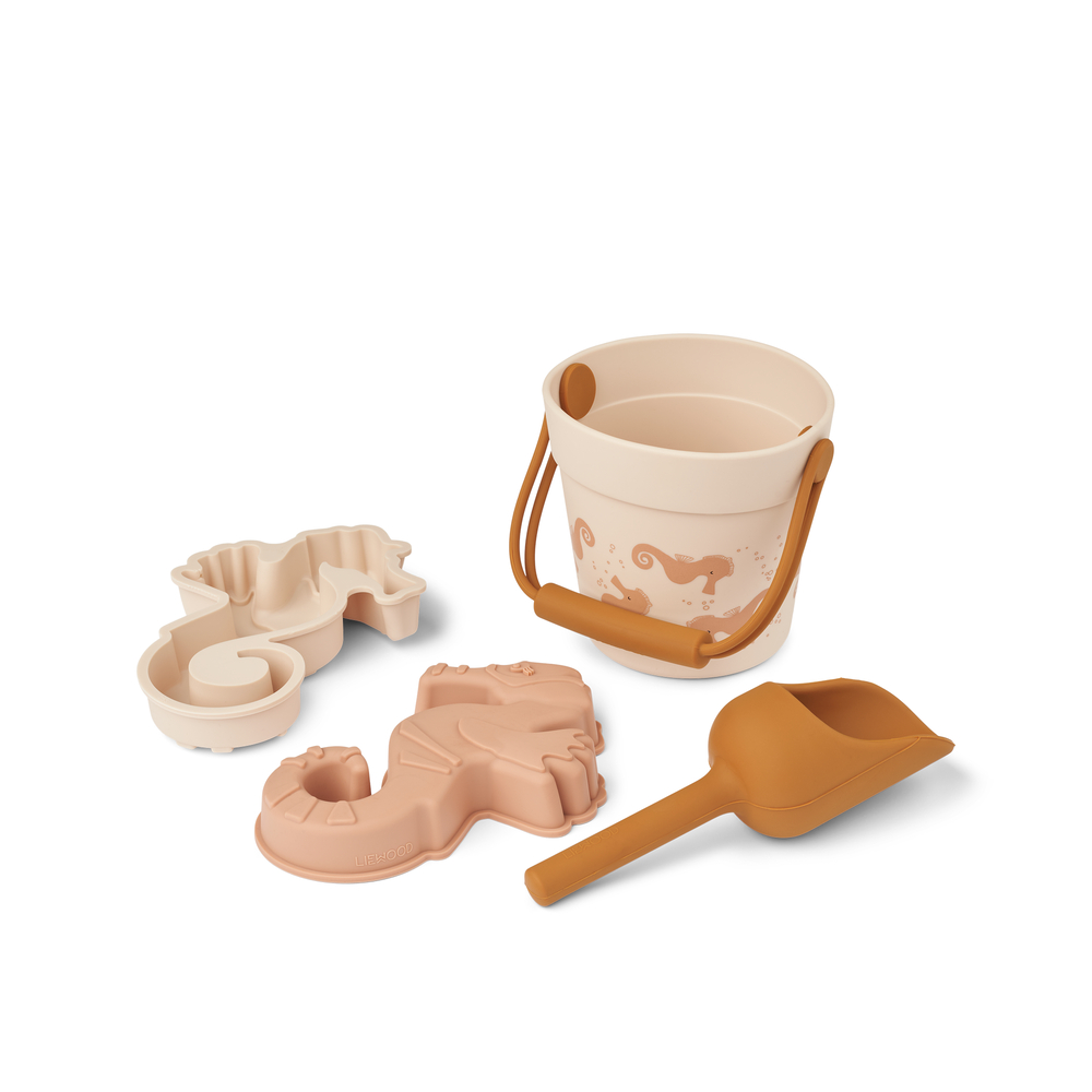 Strandset mini Silikon - Seahorse/Apple blossom - Liewood
