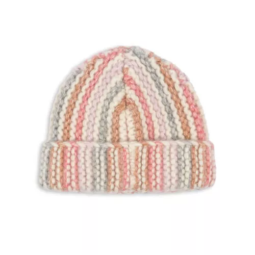Beanie, Kiri - Rose stripe
