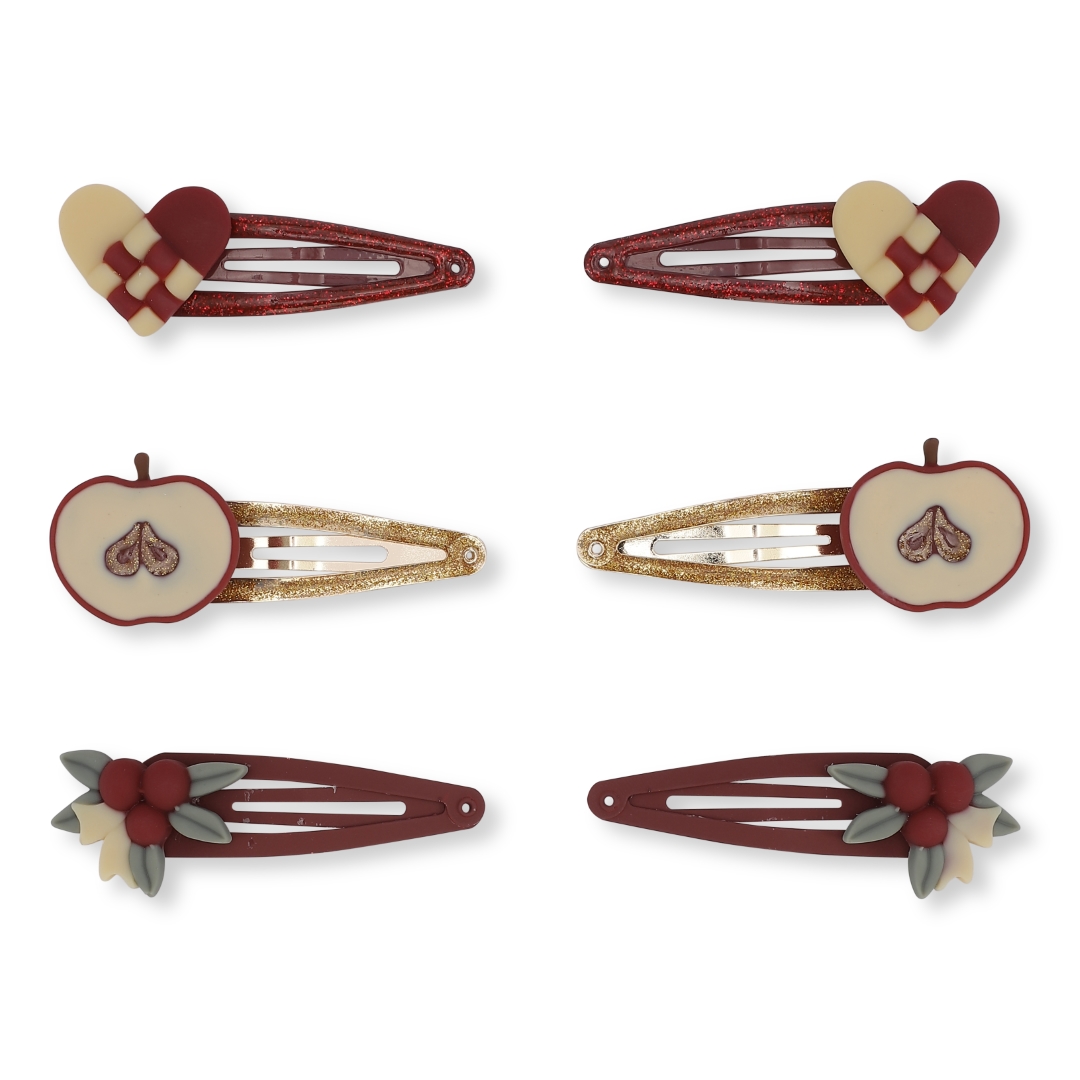 3 pack hair clips - christmas