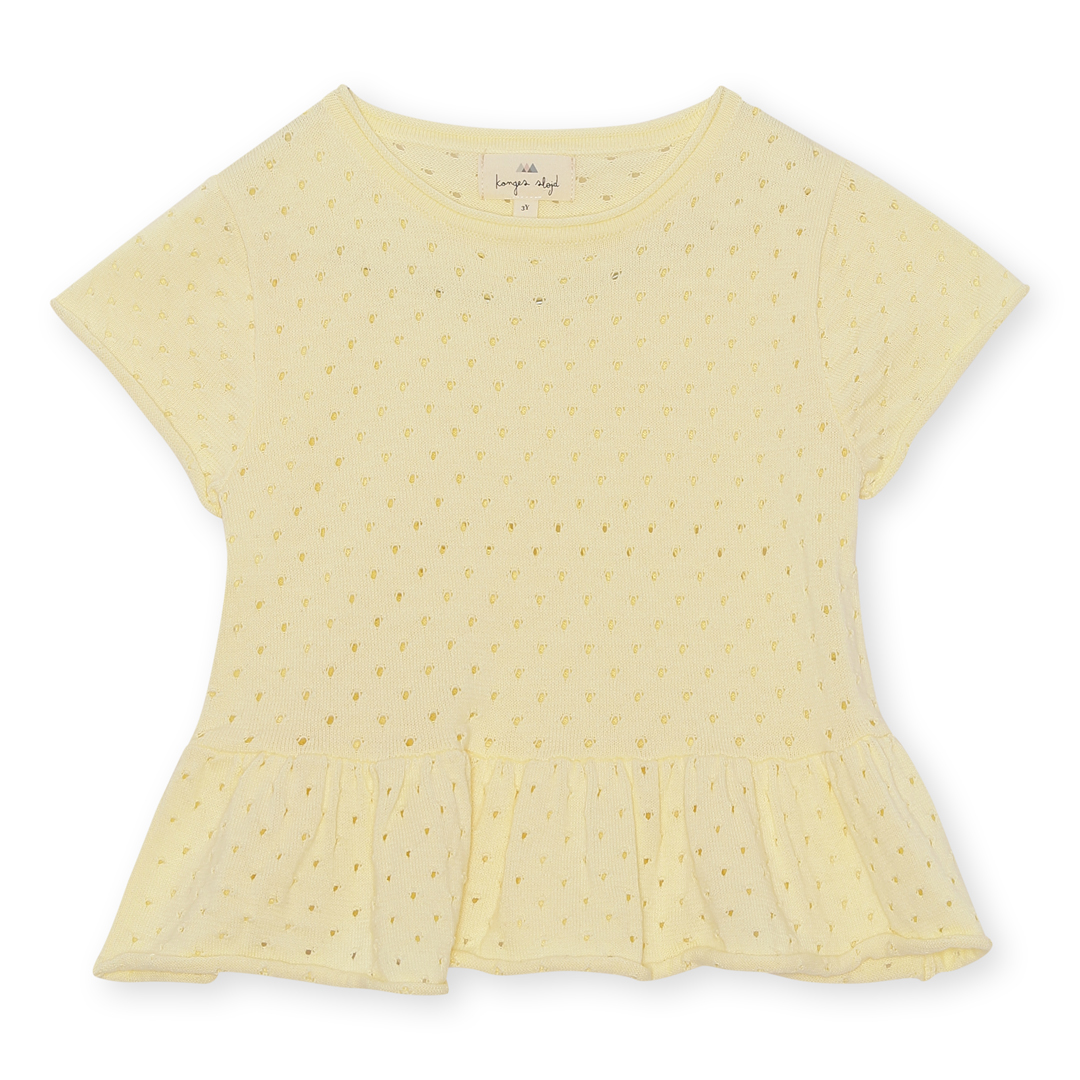Cypres frill tee - Lemon icing