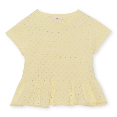 Cypres frill tee - Lemon icing