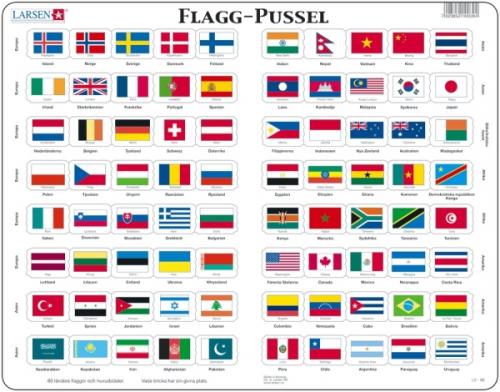 Pussel - världens flaggor