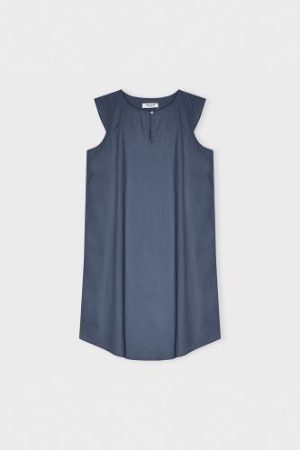Laura leaf dress - dusty blue - M