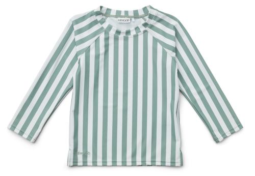 Noah UV Tee stripe: pepparmint/white