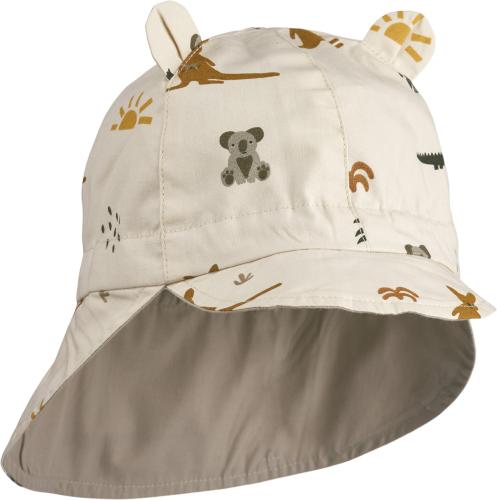 Gorm vändbar Solhatt - Aussie/sea shell mix