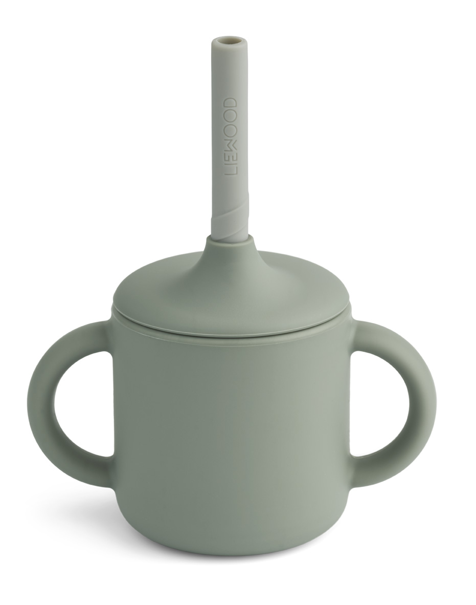 Cameron sippy cup - Faune green/ Dove blue mix