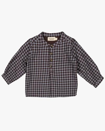 Totoro, skjorta - Espresso check