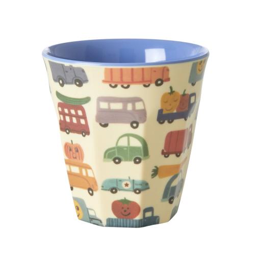 MEDIUM MELAMINKOPP - Happy cars