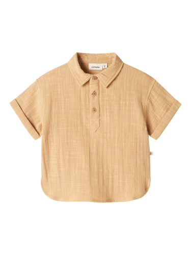 Ekologisk bomulls skjorta - DAWSON Taos Taupe