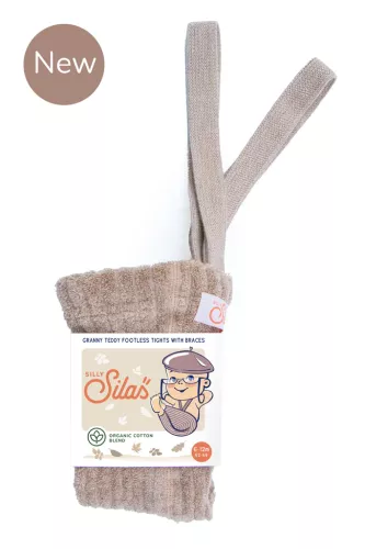 Footless granny teddy tights, utan fot - Peanut blend - Silly Silas