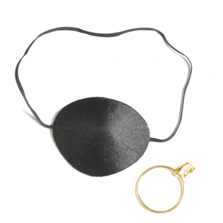 Pirat ögonlapp & örhänge