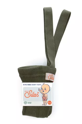 Shorty cotton tights, shorts - Olive, Silly Silas