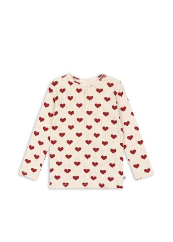 Minnie - blouse hjärtan - amour rouge