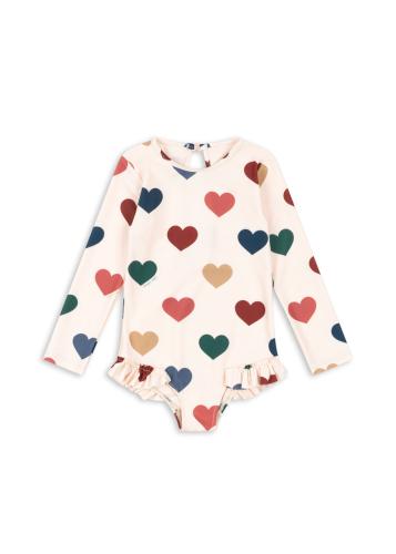 MANUCA LONG SLEEVE SWIMSUIT hjärtan