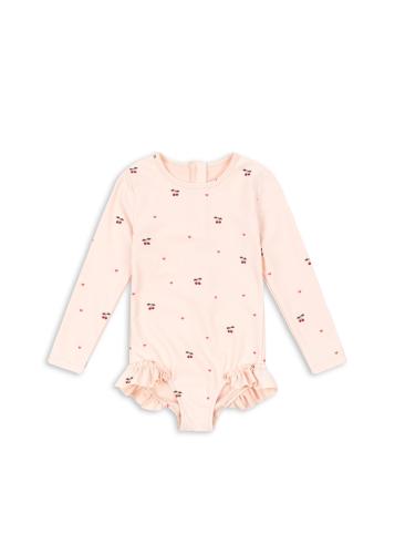 MERLE LONG SLEEVE SWIMSUIT körsbär