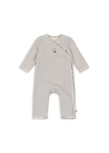 Basic Newborn Onesie Stripe Como - Citron