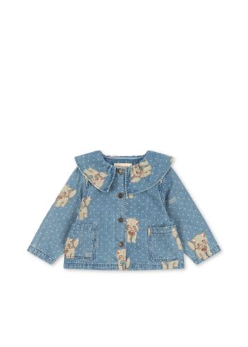 Magot Collar Jacket Denim - katter