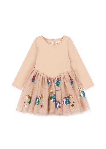 Yvonne, Ballerina, Dress - regnbåge