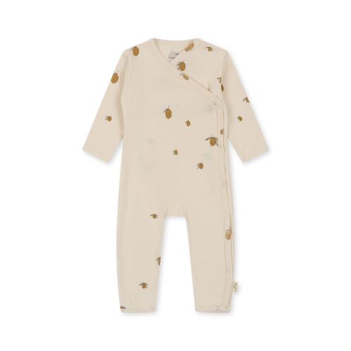 Konges slöjd Onesie Newborn Gots - Lemon