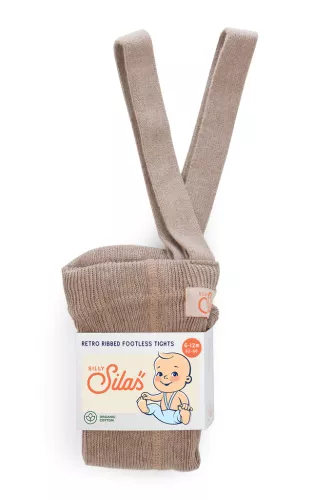 Footless cotton tights, utan fot - Peanut blend - Silly Silas