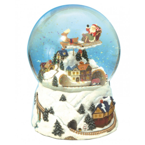 Glob Tomte åker släde - speldosa