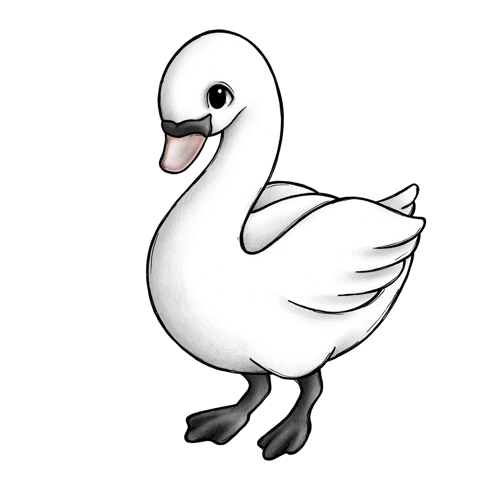 Svanen Siri - Wallsticker