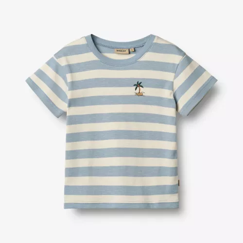 T-shirt Liam - Calm blue stripe
