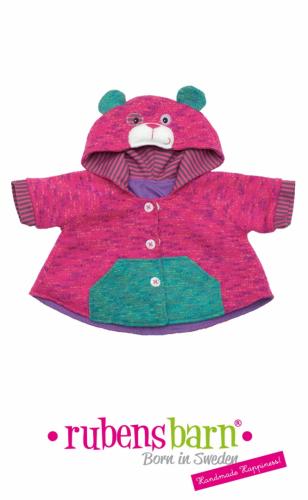Jacka teddybear, rosa