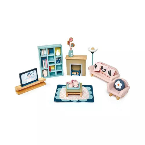 Dockhusmöbler vardagsrum