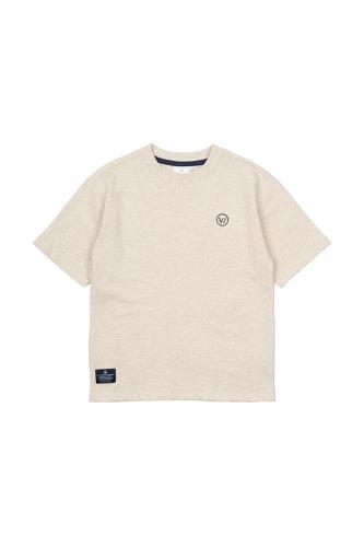 Norvalde, Oversized t-shirt - Oatmeal melange