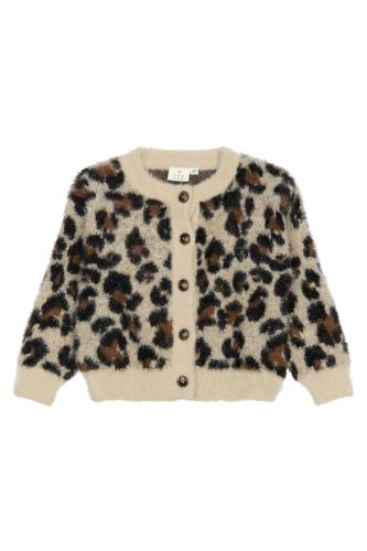 Pamilla Jacquard Cardigan - Feather Gray AOP