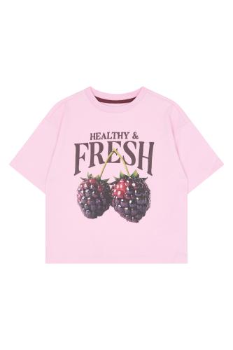 Vigdis T-shirt HEALTHY & FRESH - Rosa med bär