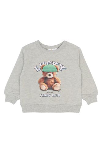 Sweatshirt Pippin Teddybear - Light Grey Melange