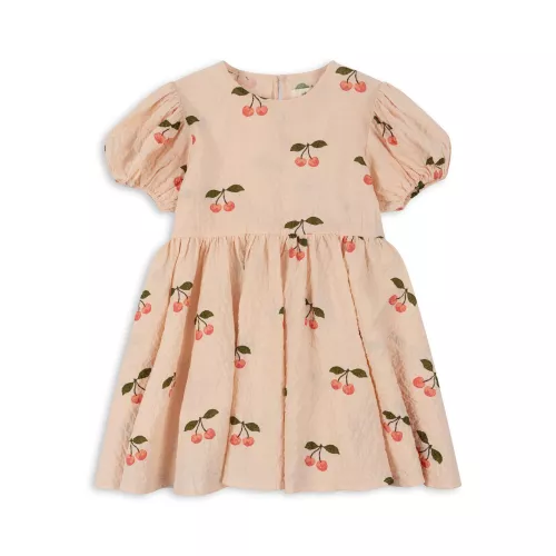 Vida puffärm klänning - Ma grande cerise pink