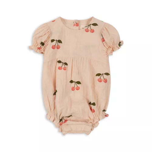 Vida puff seeve romper - ma grande cerise pink