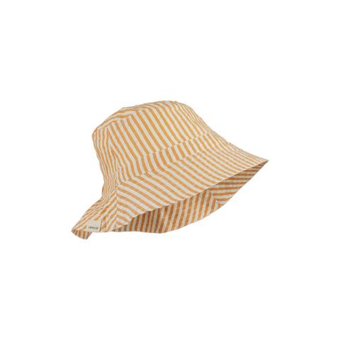 Sander Bucket Solhatt - Mustard/White