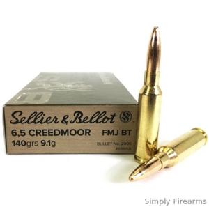Sellier & Bellot 6,5 Creedmoor 140gr FMJ