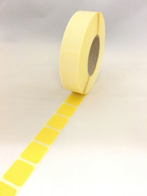 Täcklapp 17x17mm Gul