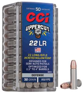 CCI Uppercut Ammo .22lr Jacketed HP 32gr 50st