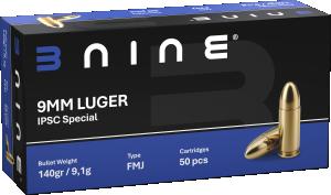 B-Nine 9x19 140gr IPSC Special FMJ