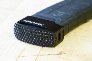 Armanov Spider Line +5 Rnd BasePad for AR-15 Pmag Blk