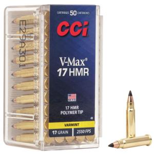 CCI Varmint Ammo 17 HMR V-Max 17gr 50st