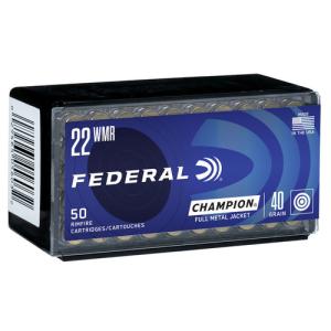 Federal Champion Training Ammo .22WMR FMJ 40gr 50st